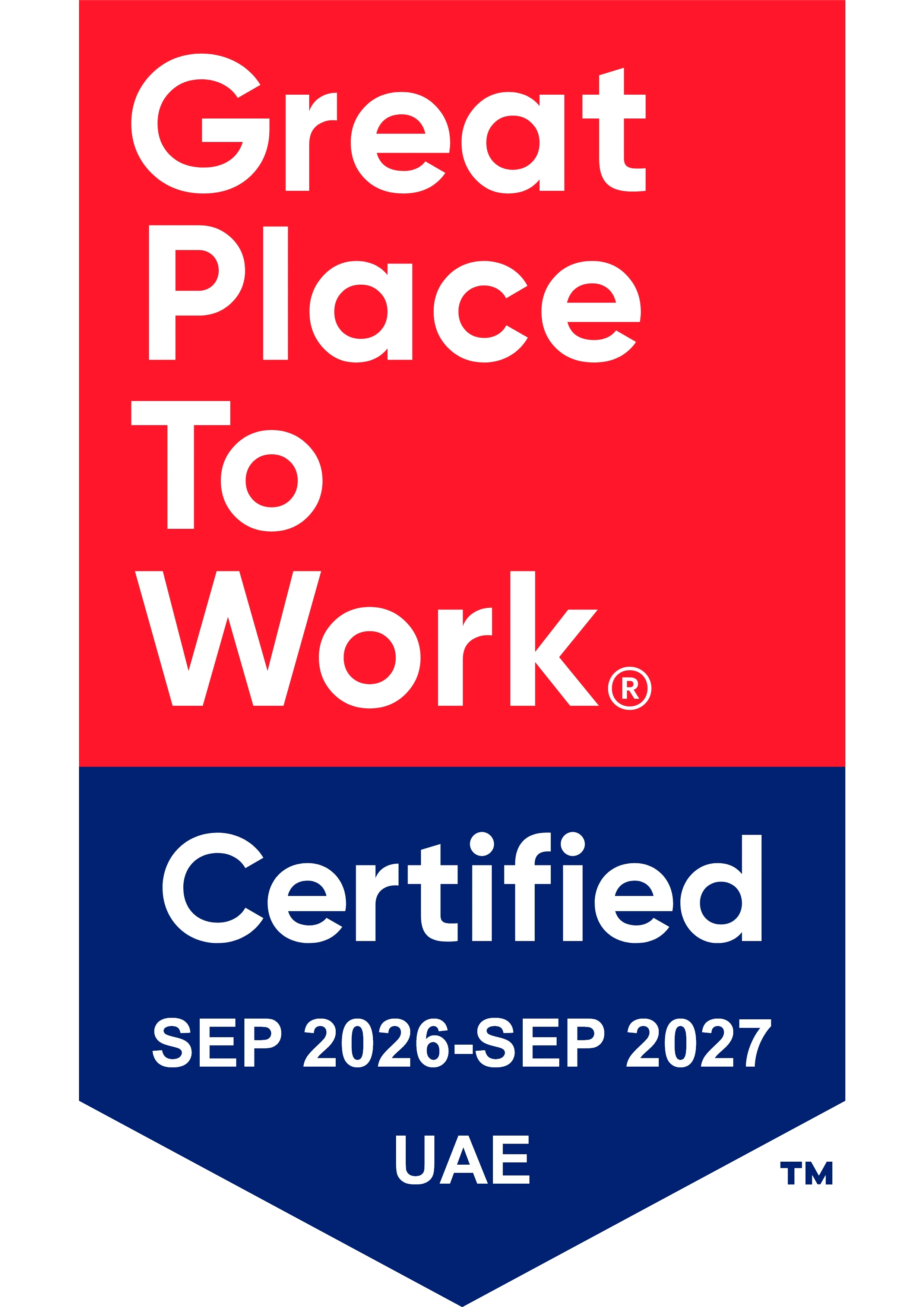 Great Place to Work Certified badge